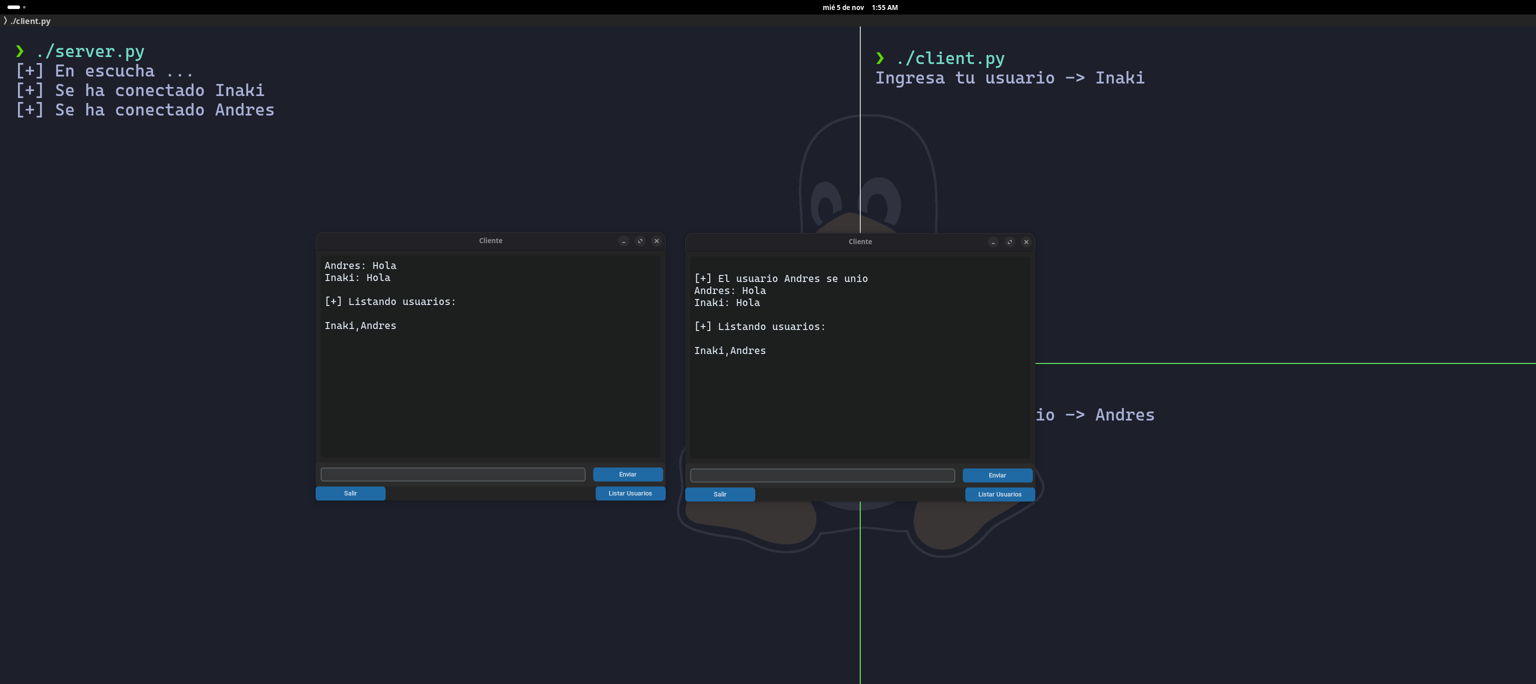 Chat multiusuario con cifrado SSL